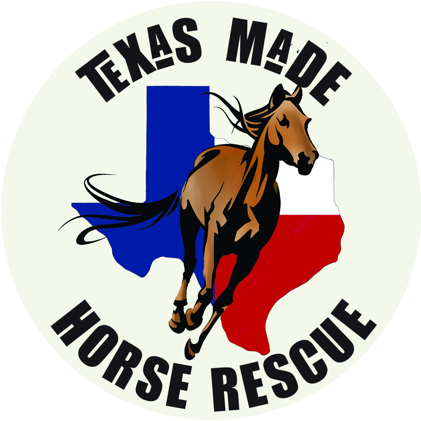 logo brown horse round